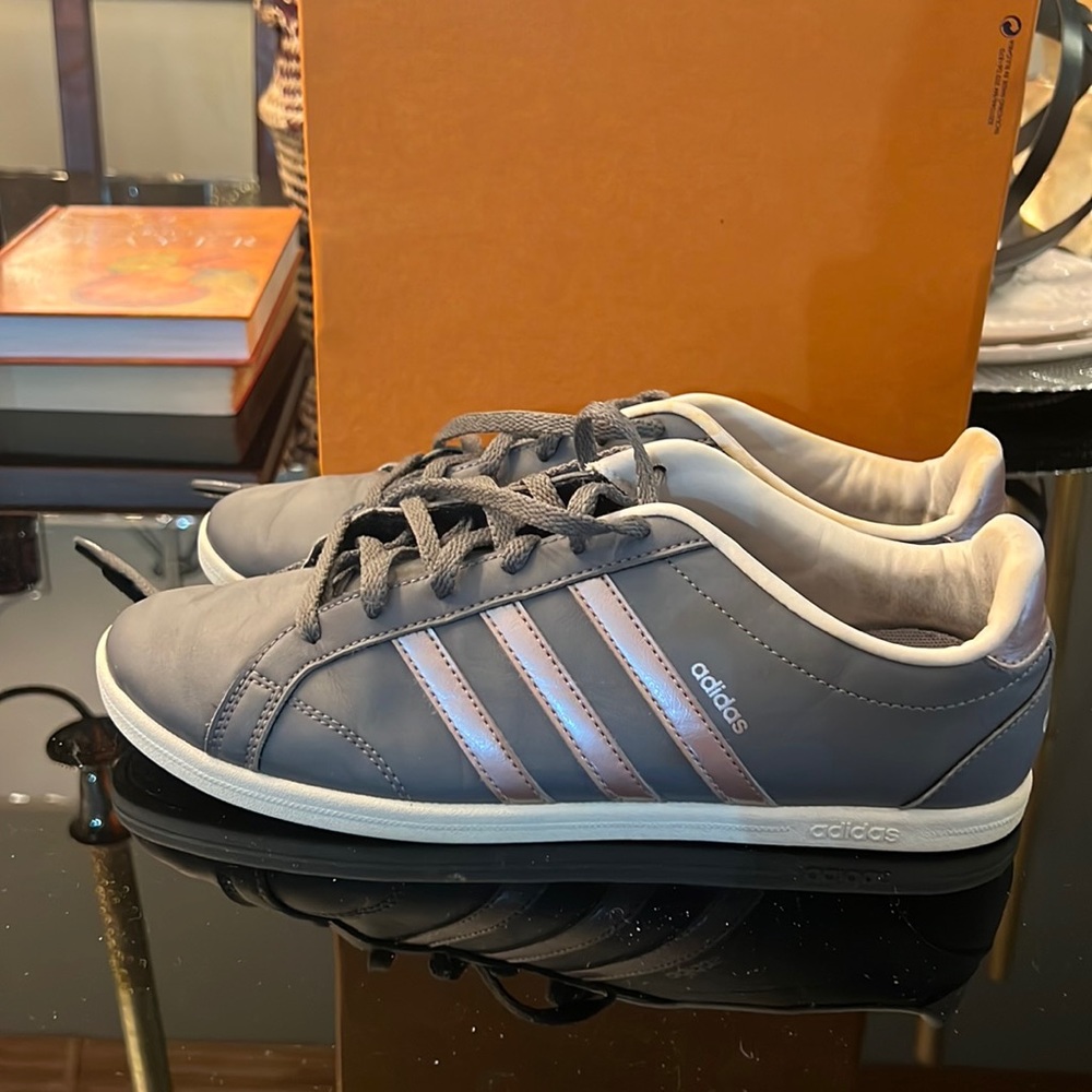 Adidas grey and pink shoes size 9